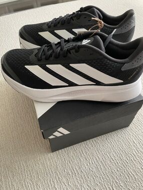 Adidas Black and White Athletic Sneakers